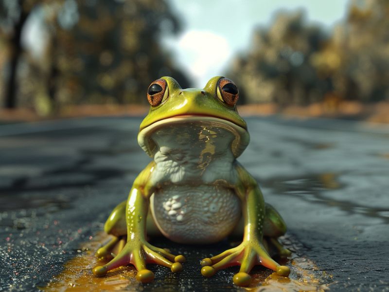 spiritual meaning of a frog crossing your path